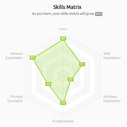 Skills matrix on TryHackMe