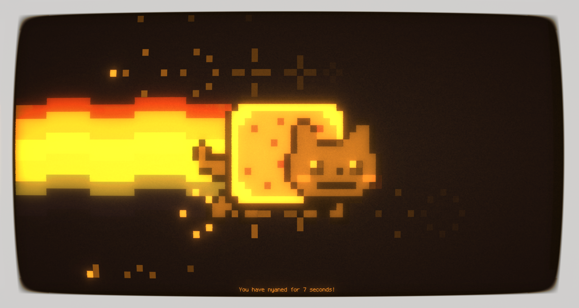 La commande nyancat dans cool-retro-term